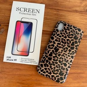 iPhone XR phone case and screen protector